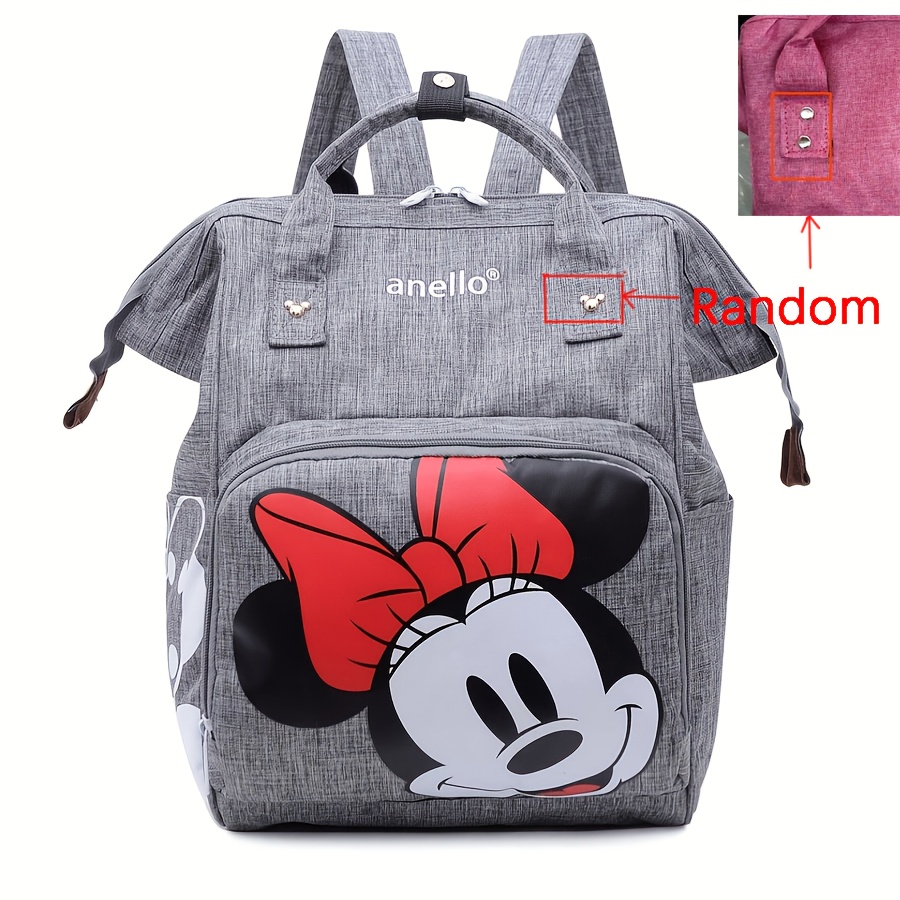 Canvas Backpack Casual - Женский дорожный рюкзак с Микки Маусом,