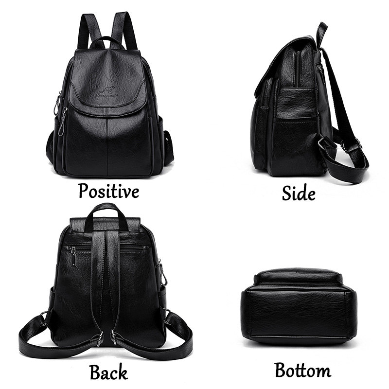 Винтажный рюкзак из мягкой кож – обзор и цена Leather Backpack Vintage