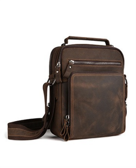 Мужская винтажная сумка через  – обзор и цена Leather Backpack Vintage