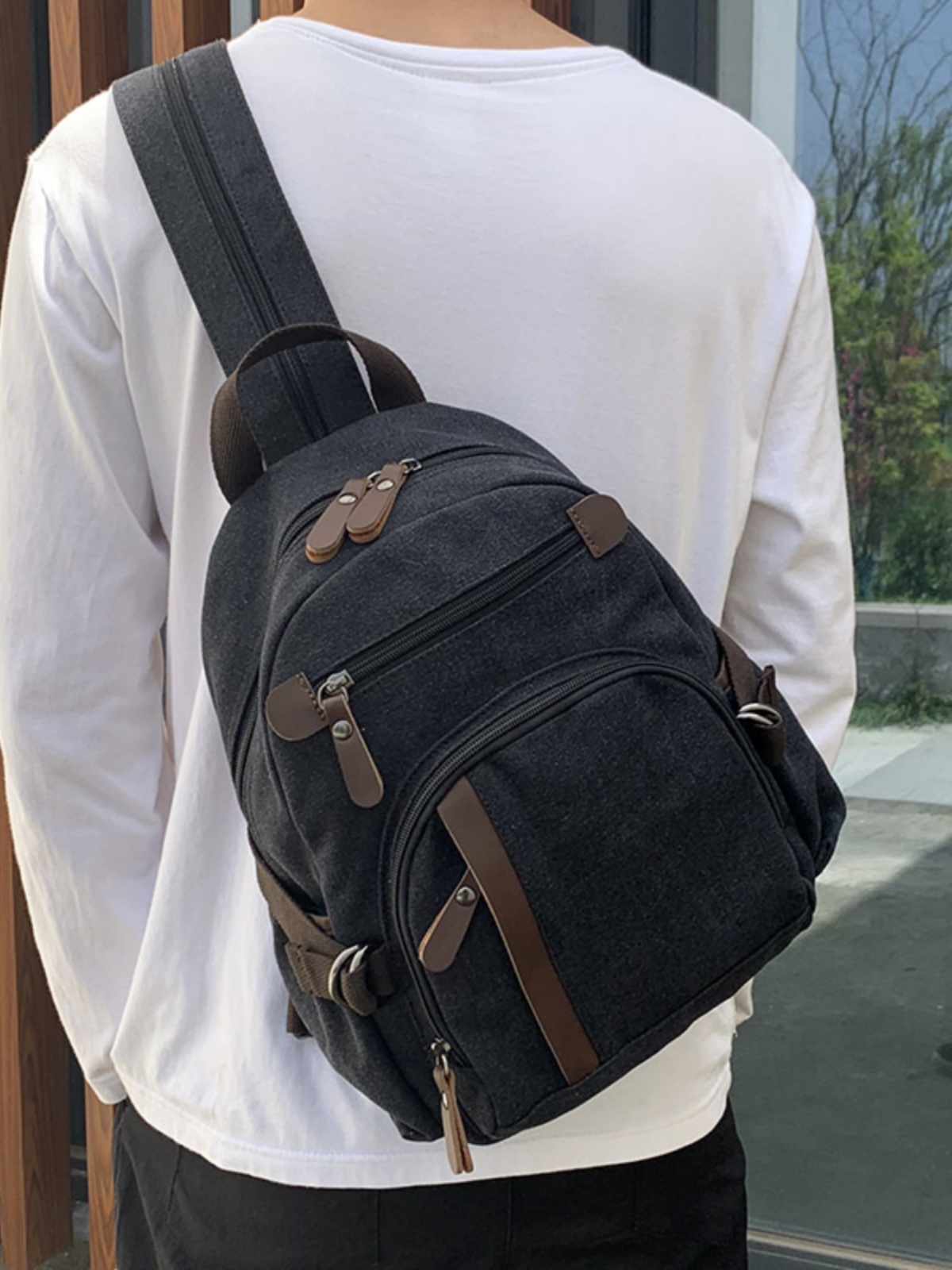 Небольшой холщовый рюкзак для  – обзор и цена Canvas Backpack Casual