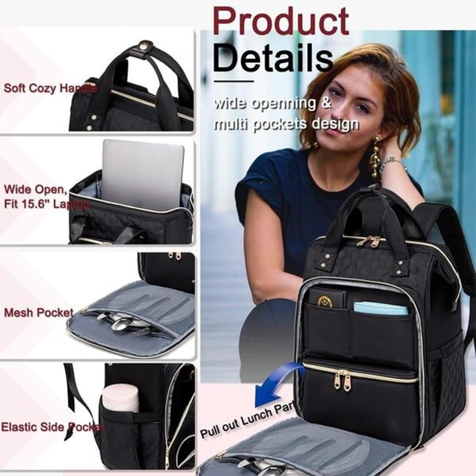 Рюкзак-ланчбокс 2-в-1 для рабо – обзор и цена Laptop Backpack 15.6